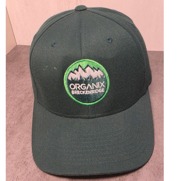 Organix Breckenridge Other - Organix Breckenridge Flexfit Hat Mens‎ L-XL Forest Green Mountain Patch Cap